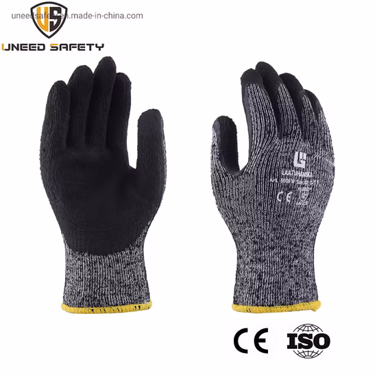 13G HPPE PU-beschichtete Bauindustrie-Arbeitsschutzhandschuhe